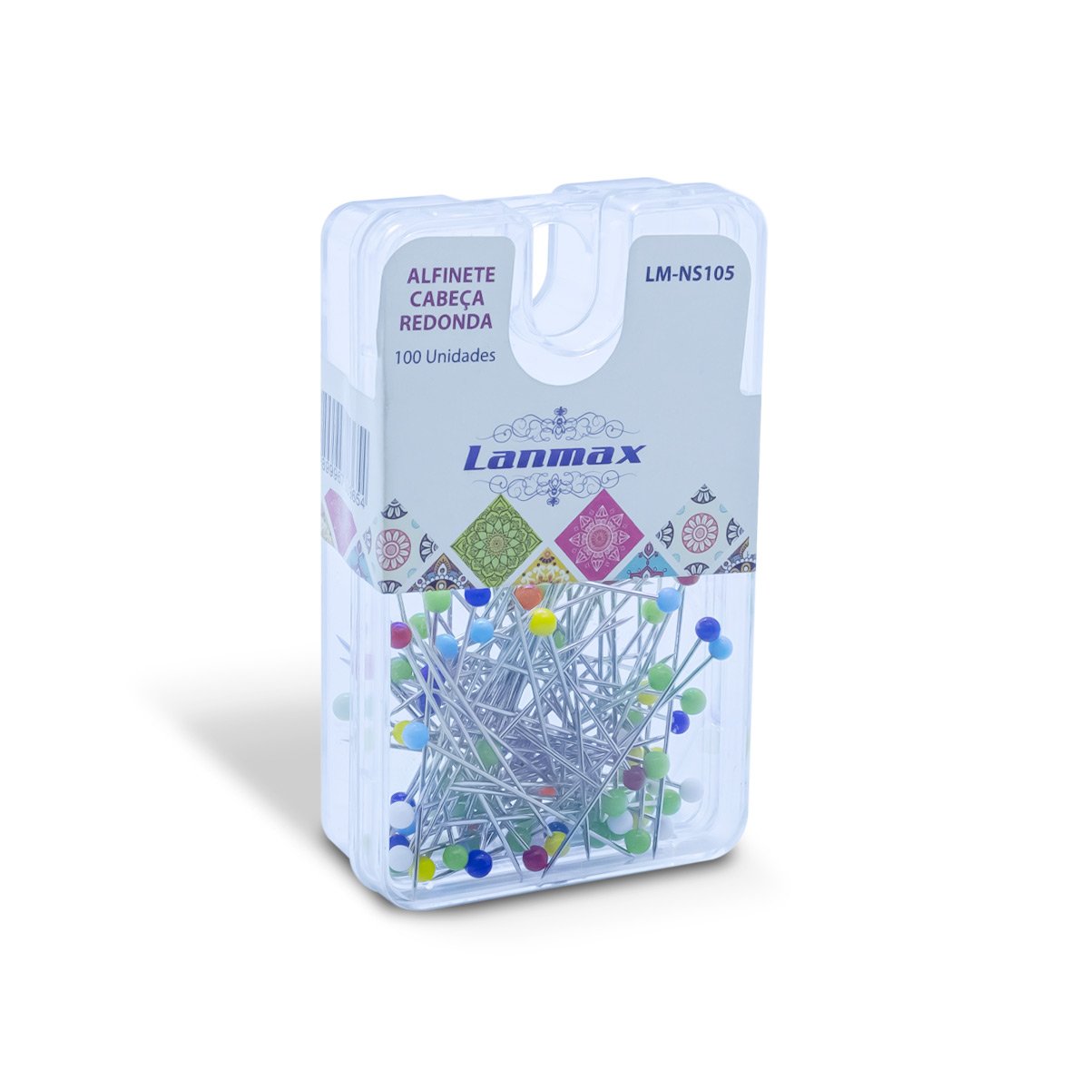 Alfinete com Cabeça de Vidro Extra Fino - LM-NS105